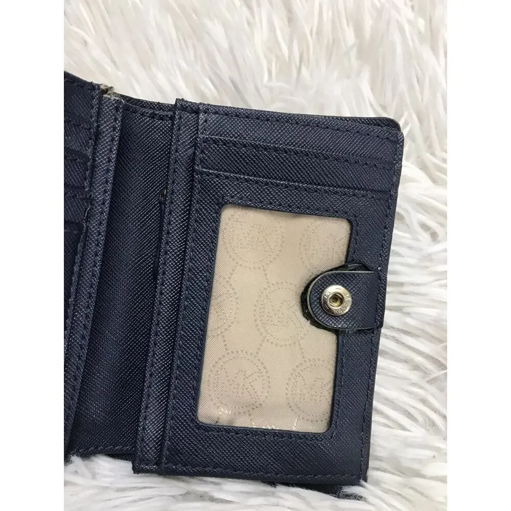 MICHAEL KORS Jet Set Travel Logo Credit Cards slot Folds Small size Wallet 5